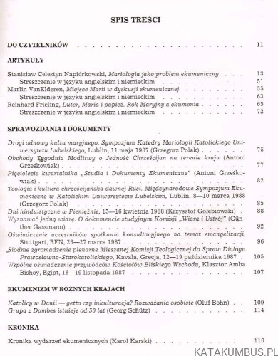 Studia i dokumenty ekumeniczne. Kwartalnik 3 /88. PRACA ZBIOROWA