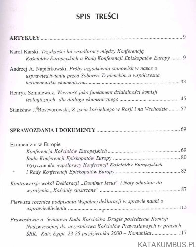 Studia i dokumenty ekumeniczne. Kwartalnik 1. 2001. PRACA ZBIOROWA