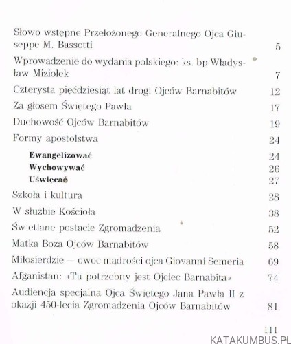 Ojcowie Barnabici. KAZIMIERZ LOREK