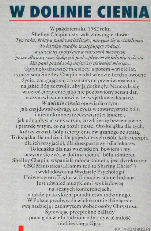 W dolinie cienia. SHELLEY CHAPIN