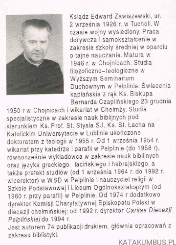 Instytucje Biblijne. KS. EDWARD ZAWISZEWSKI