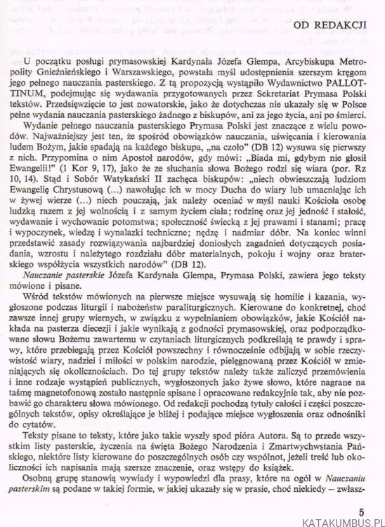 Nauczanie pasterskie 1981-1982 / Abp Józef Glemp Prymas Polski