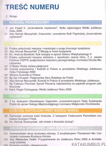 Trzecie Tysiąclecie nr 1 / 1999