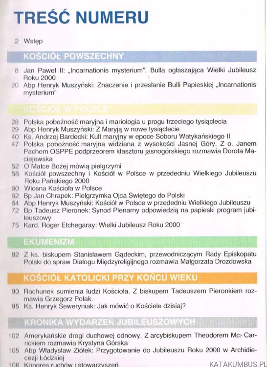 Trzecie Tysiąclecie nr 1 / 1999