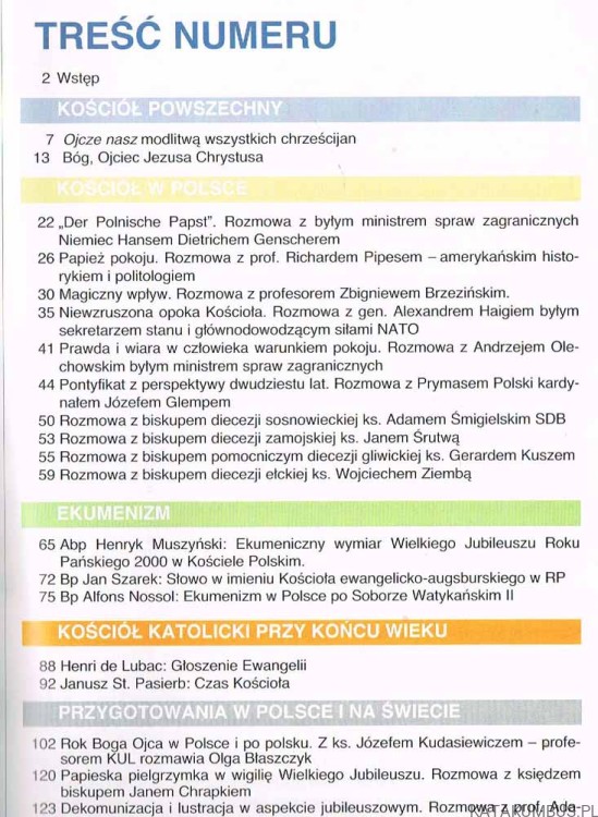 Trzecie Tysiąclecie nr 2 / 1999