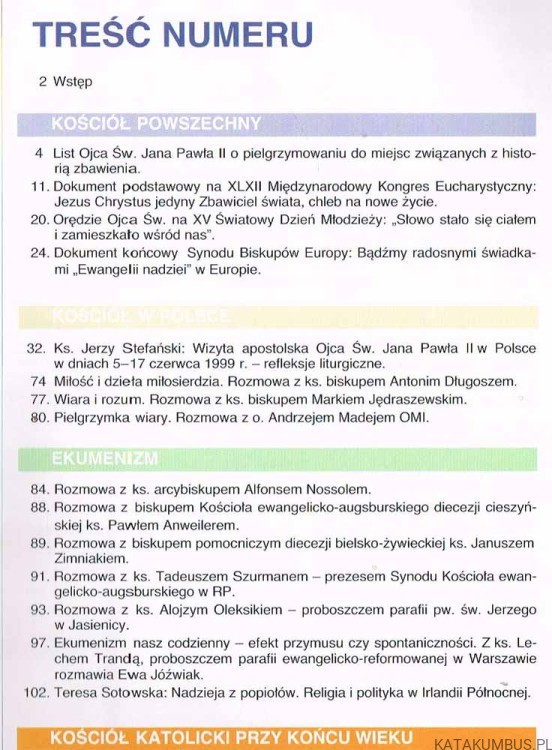 Trzecie Tysiąclecie nr 3-4 1999