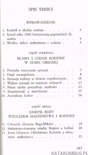 Adhortacja apostolska Familiaris consortio. JAN PAWEŁ II