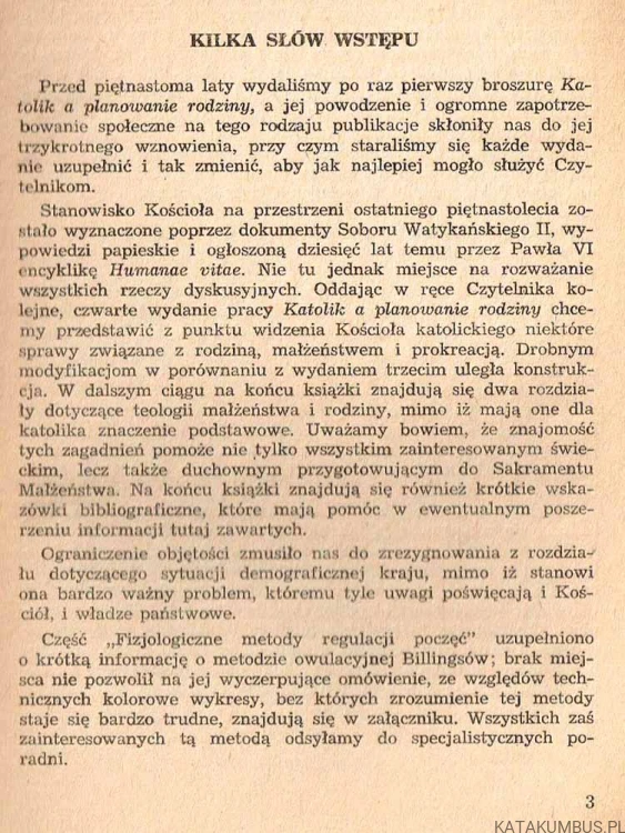 Katolik a planowanie rodziny