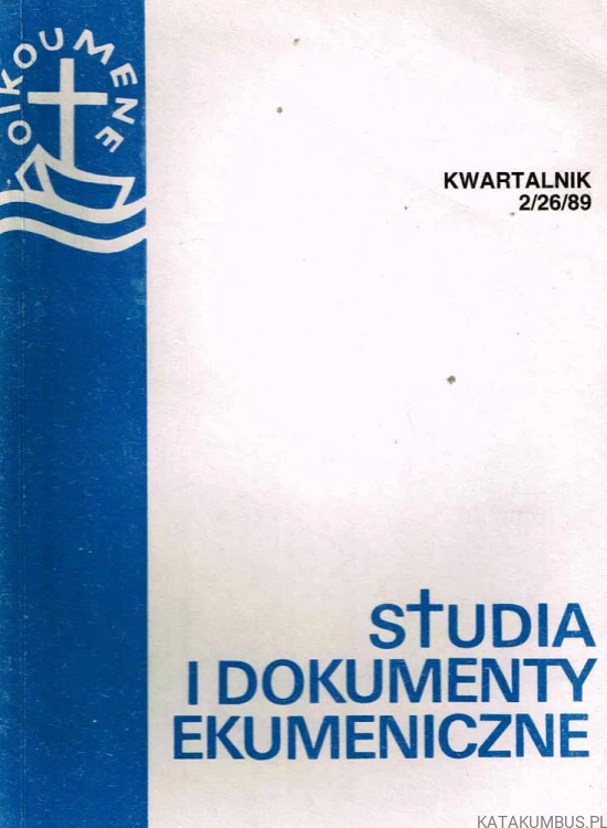 Studia i dokumenty ekumeniczne. Kwartalnik 2 /89. PRACA ZBIOROWA