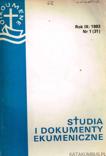 Studia i dokumenty ekumeniczne.Kwartalnik 1 /1993. PRACA ZBIOROWA