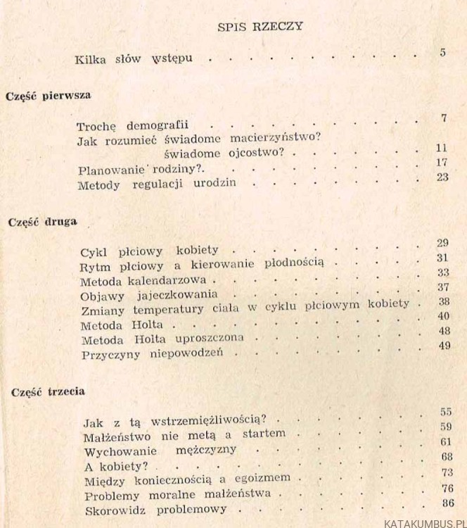 Katolik a planowanie rodziny / W. Czaplińska