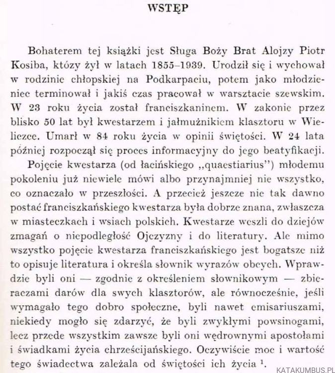 Patron maluczkich. Brat Alojzy Kosiba
