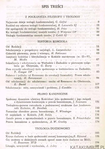 Concilium. Międzynarodowy Przegląd Teologiczny. 6-10 1969. PRACA ZBIOROWA