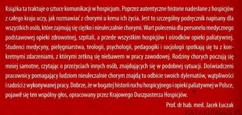 Zdążyć z prawdą. O sztuce komunikacji w Hospicjum / ks. Piotr Krakowiak SAC