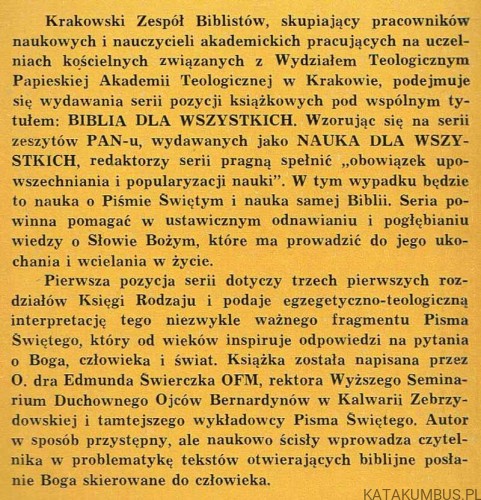 Na początku stworzenia / o. Edmund Świerczek OFM