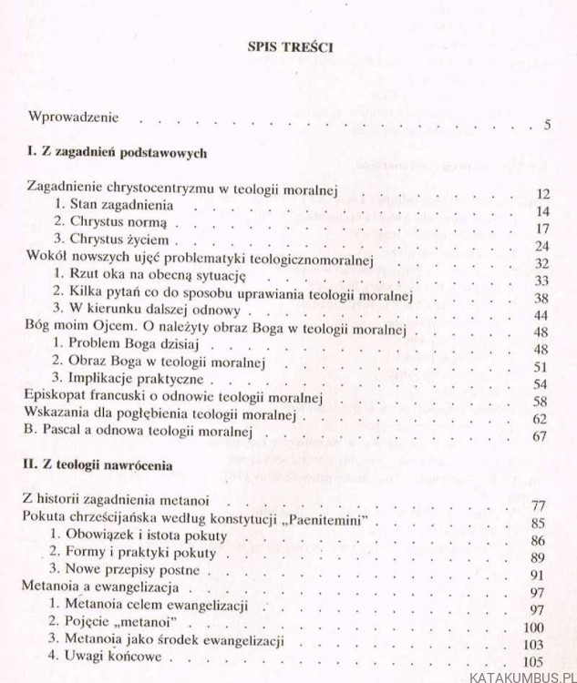 U podstaw chrześcijańskiej formacji moralnej. ks. JAN PRYSZMONT