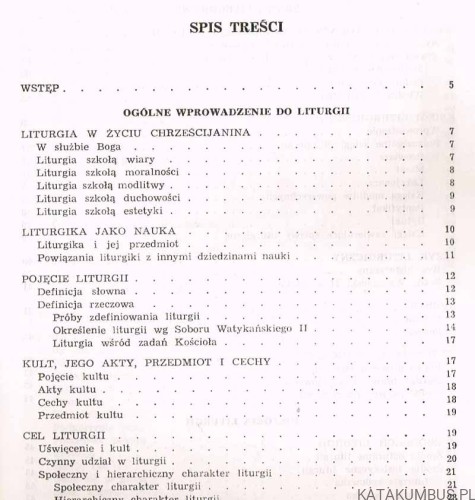 Zarys liturgiki / Ks. Tarsycjusz Sinka CM