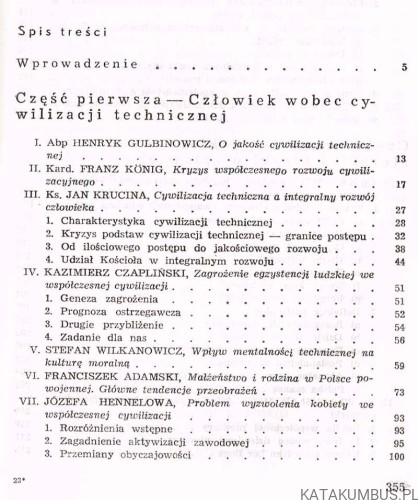 Jakość życia. Człowiek wobec cywilizacji technicznej