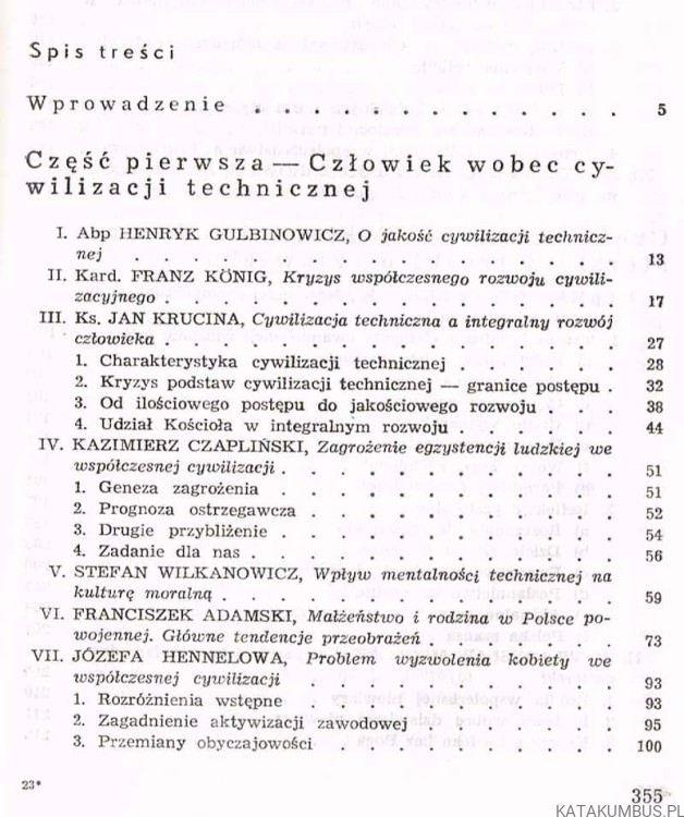Jakość życia. Człowiek wobec cywilizacji technicznej
