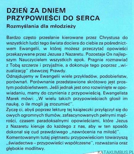 Dzień za dniem. Przypowieści do serca. Rozmyślania dla młodzieży / Danilo Zanella