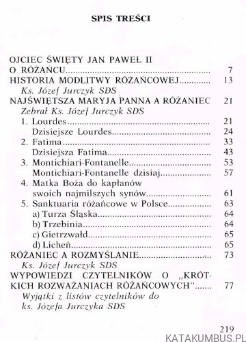 Rozważania o Różańcu. PRACA ZBIOROWA