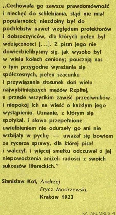Rozważania o Bogu i człowieku. ANDRZEJ FRYCZ MODRZEWSKI