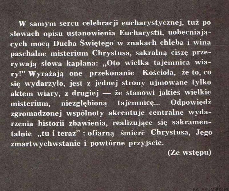 Oto Wielka Tajemnica wiary / Ks. Jerzy Grześkowiak