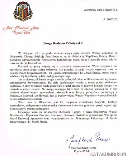 Idźcie i nauczajcie. Wyższe Seminarium Duchowne Księży Pallotynów w Ołtarzewie