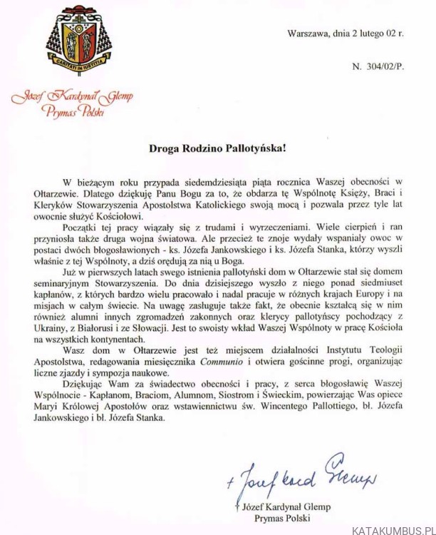 Idźcie i nauczajcie. Wyższe Seminarium Duchowne Księży Pallotynów w Ołtarzewie