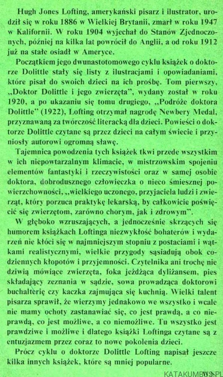 Poczta Doktora Dolittle. HUGH LOFTING