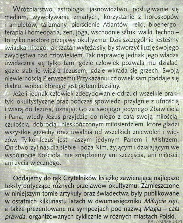 Magia - cała prawda / Ks. Mieczyslaw Piotrowski TChr
