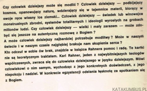 Kiedy się modlisz / Karl Rahner