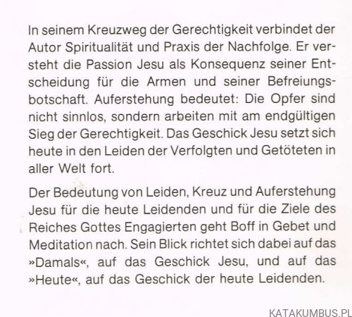 Kreuzweg der Gerechtigkeit / Leonardo Boff