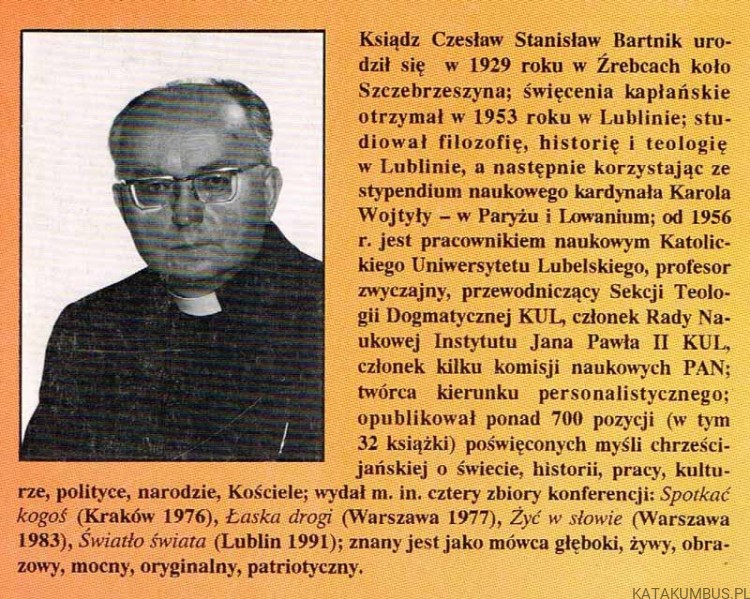 Krzak gorejący. KS. CZESŁAW STANISŁAW BARTNIK