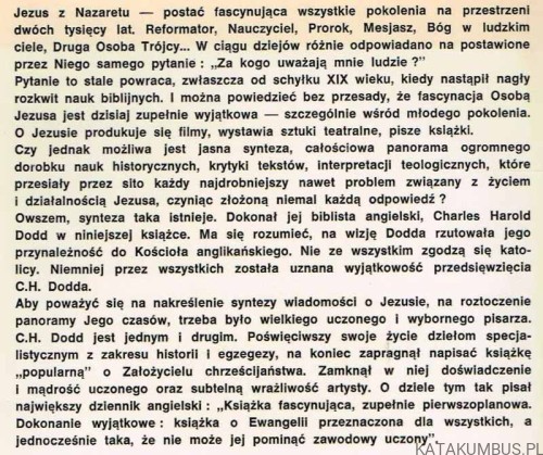 Założyciel chrześcijaństwa. CHARLES HAROLD DODD