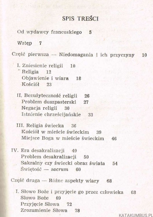 Chrześcijaństwo bez religii? GUSTAVE THILS