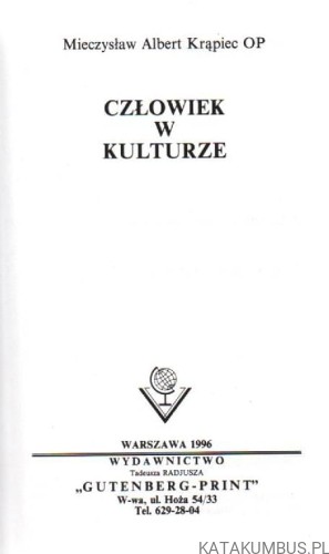 Człowiek w kulturze. MIECZYSŁAW A. KRĄPIEC.