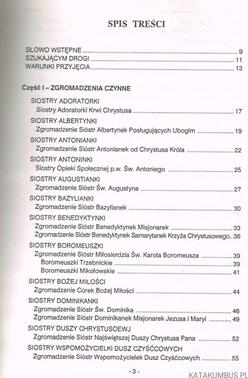 Panie wskaż mi drogę… Zakony i zgromadzenia żeńskie w Polsce. Informator. PRACA ZBIOROWA
