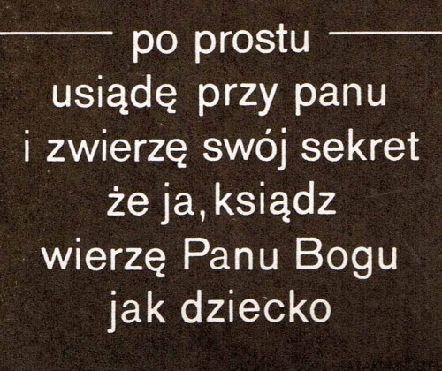 Od jesieni do jesieni. MAREK SOKOŁOWSKI SJ