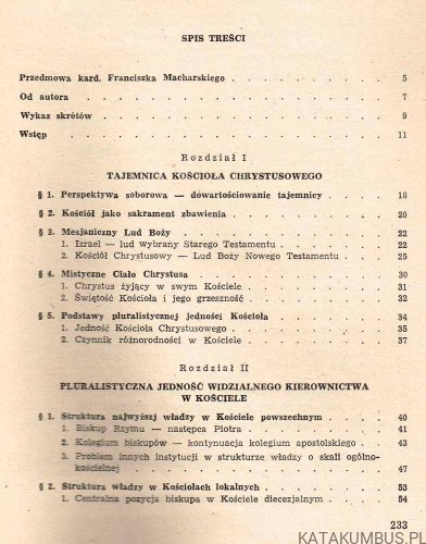 Jedność kościoła a pluralizm życia chrześcijańskiego. ks. STANISŁAW OLEJNIK