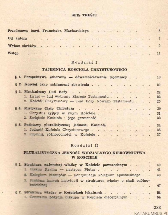 Jedność kościoła a pluralizm życia chrześcijańskiego. ks. STANISŁAW OLEJNIK