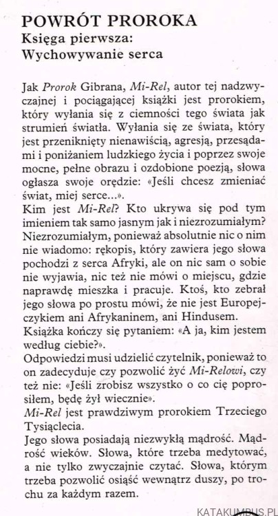 Powrót proroka. Zestaw. Księga 1 (wychowanie serca) Księga 2 (piękno miłości). PRACA ZBIOROWA