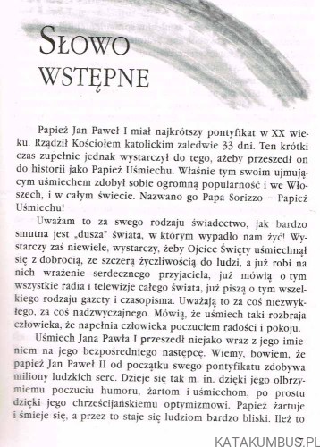 Uśmiech Jana Pawła II. KS. KAZIMIERZ PIELATOWSKI2