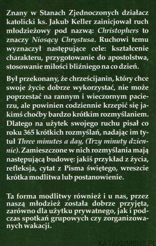 Trzy minuty dla Boga. Krótkie refleksje dla młodzieży. ks. KAZIMIERZ PIETRZYK SDB