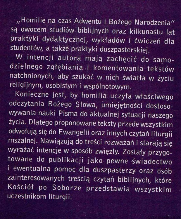 Chrystus przychodzi. o. TOMASZ DĄBEK