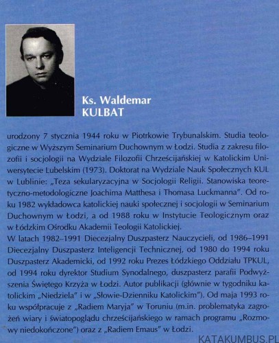 Kościół a wyzwania demokracji.  Ks. WALDEMAR KUBAT