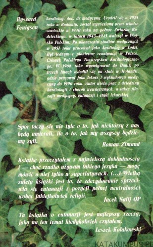 Eutanazja. Śmierć z wyboru? RYSZARD FENIGSEN