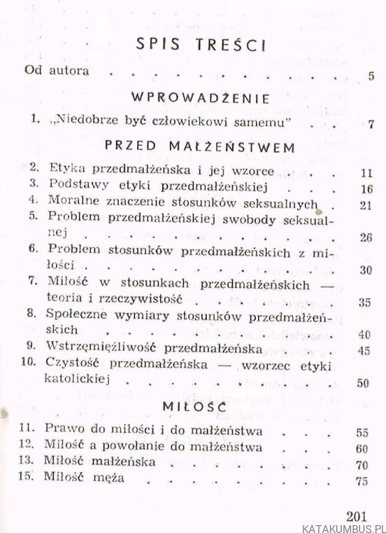 Chrześcijańska wizja miłości małżeństwa i rodziny. WŁADYSŁAW BERNARD SKRZYDLEWSKI OP
