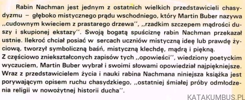 Opowieści rabina Nachmana. M. BUBER2