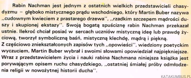 Opowieści rabina Nachmana. M. BUBER2